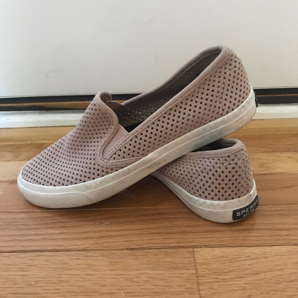Light Pink Slip-On Sperrys